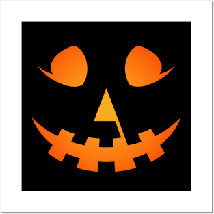 Jack O' Lantern Glow Halloween Pumpkin Posters and Art